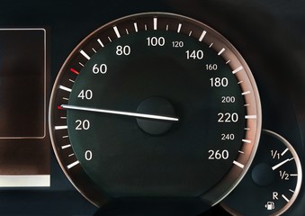 Speedometer of a car