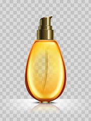 orange cosmetic bottle