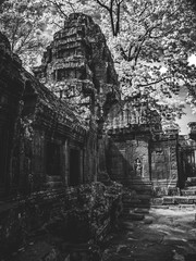 INFRARED image od Angkor Wat - The bliss of Khmer art and architecture 