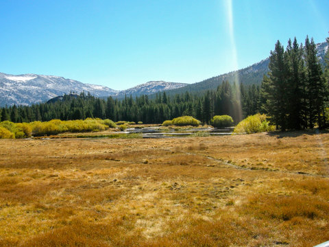 panorama of Yosemite National Park in autumn