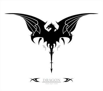 dragon. black dragon