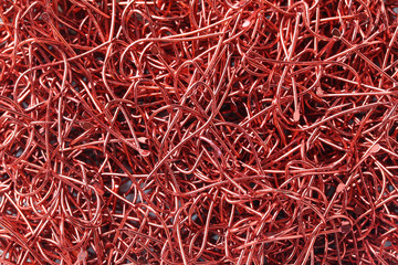 Fototapeta premium Pile of red Fish Hook.