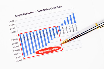 Negative cash flow report.