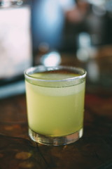 Cockatail with lemon and rum