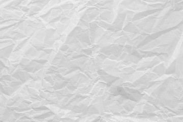 Texture of White paper wrinkled.