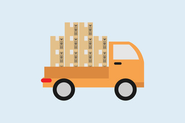 Truck delivery vector illustration isolated 