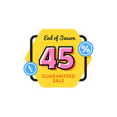 Special offer sale tag discount symbol retail sticker or sign price isolated modern graphic style vector illustration