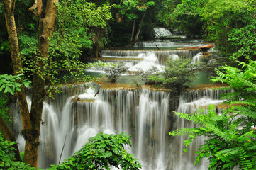 Huay Mae Kamin Waterfall ,Srinakarin National park , Kanchanaburi, Thailand