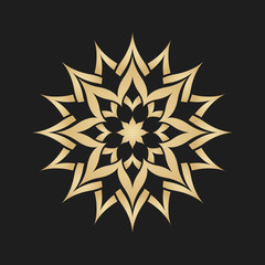 Abstract star. Decoration element.