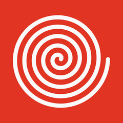 Spiral icon. Helix and scroll, gyre, curl, loop symbol. Flat design. Stock - Vector illustration