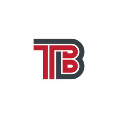 Initial Letter TB Linked Design Logo