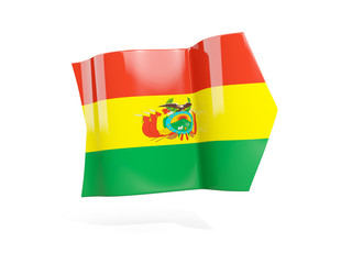 Arrow with flag of bolivia