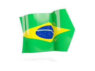 Arrow with flag of brazil