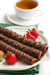 Chocolate crepes