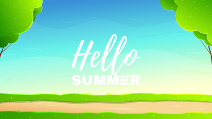 Web banner for summer adventure