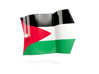 Fototapeta na wymiar Arrow with flag of jordan
