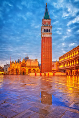 Fototapeta premium Piazza San Marko at dusk, Venice