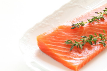 Freshness Salmon and herb