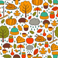 Vector cartoon hand drawn background