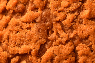 Oatmeal cookie texture close up