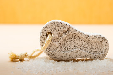 Pedicure tool stone pumice closeup