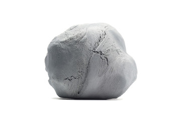 Isolated kneaded eraser. Kneaded eraser on a white background.