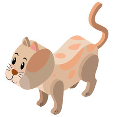 3D design for cute cat