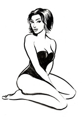 Pretty pin up girl