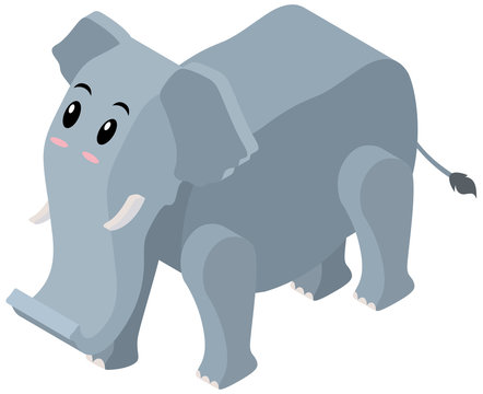3D design for big elephant