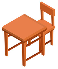 3D design for desk and chair