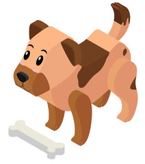 3D design for dog and bone