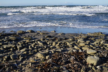 海　海岸　波打ち際　千葉　水平線