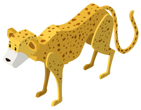 3D design for cheetah tiger