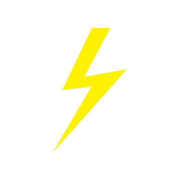 lightning icon isolated vector