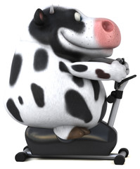 Fun cow - 3D Illustration