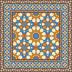 Ornamental pattern in arabic style