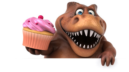 Fun Trex - 3D Illustration © Julien Tromeur