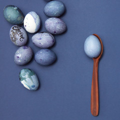 blue easter eggs