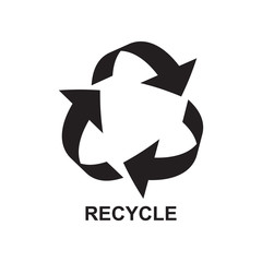 recycle icon isolated vector