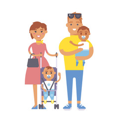 Family people adult happiness smiling group togetherness parenting concept and casual parent, cheerful, lifestyle happy character vector illustration.