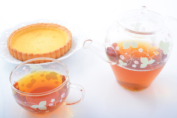 一杯の紅茶とスイーツ
