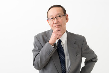 悩む・シニア男性