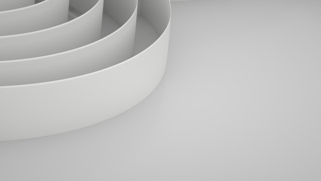 Abstract background with spirals, 3 d render