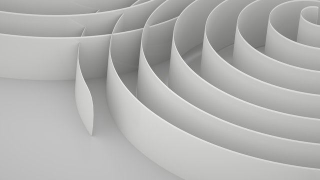 Abstract background with spirals, 3 d render