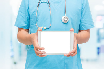 doctor holding a tablet pc. health care, Medical concept