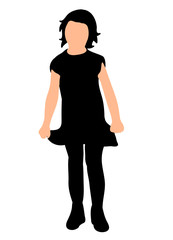 Fototapeta premium silhouette of child