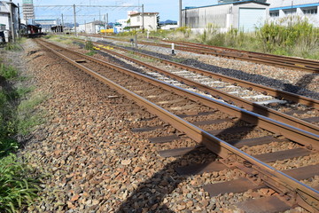 羽越本線の線路