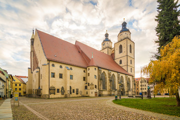 Stadtkirche in Lutherstadt Wittenberg, Sachsen-Anhalt in Deutschland