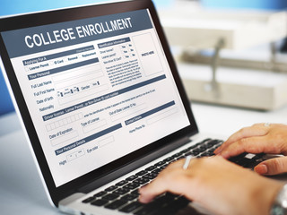 College Enrollment Study Academic Concept