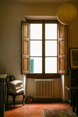 Bedroom window in Florence, Italy.